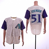 Diamondbacks 51 Randy Johnson Cream Cooperstown Collection Cool Base Jersey Sguo,baseball caps,new era cap wholesale,wholesale hats
